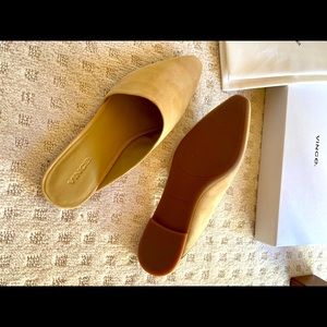 [Brand New] Vince Suede Asymmetrical Mule